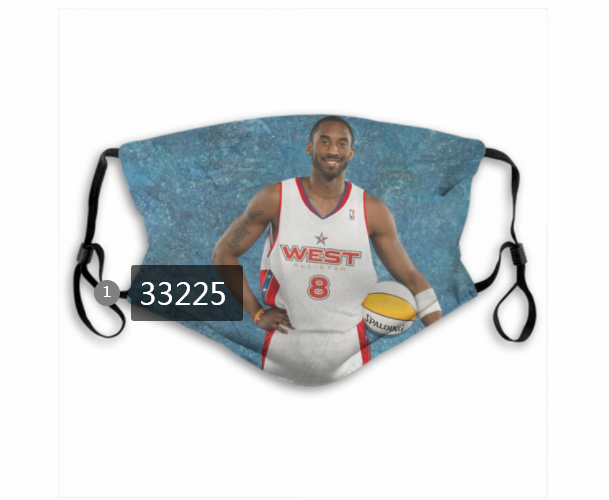 2021 NBA Los Angeles Lakers #24 kobe bryant 33225 Dust mask with filter->nba dust mask->Sports Accessory